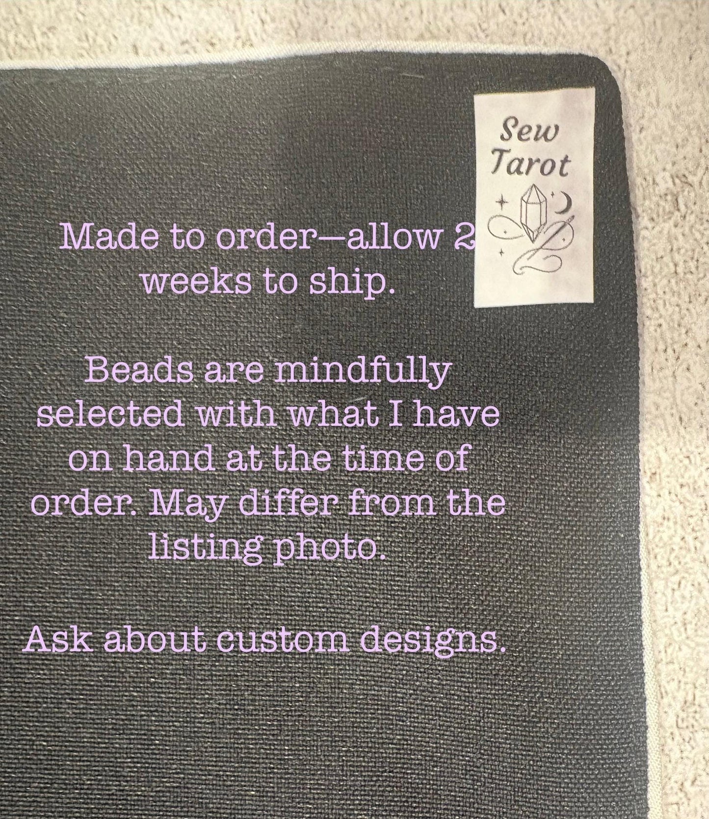 Crystal Ball Tarot Deck Wrap & Reading Cloth