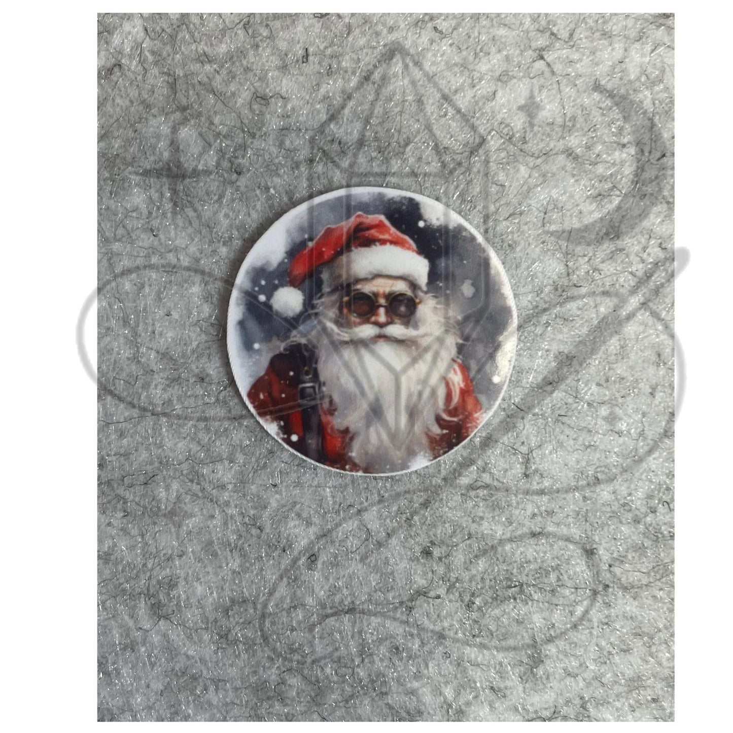 Gothic Christmas Sticker Set – 14 Glossy 1" Round Stickers