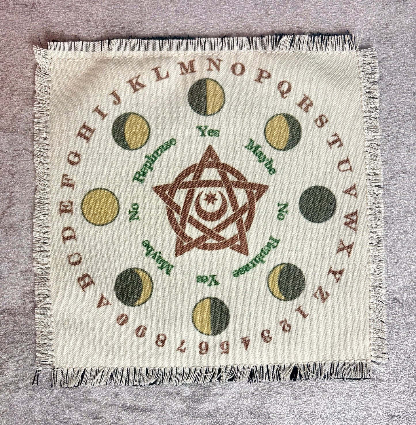 Pentacle Pendulum Mat - Handmade Divination Cloth for Dowsing, Altar Work & Spiritual Practice
