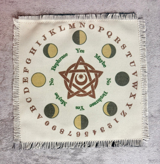 Pentacle Pendulum Mat - Handmade Divination Cloth for Dowsing, Altar Work & Spiritual Practice