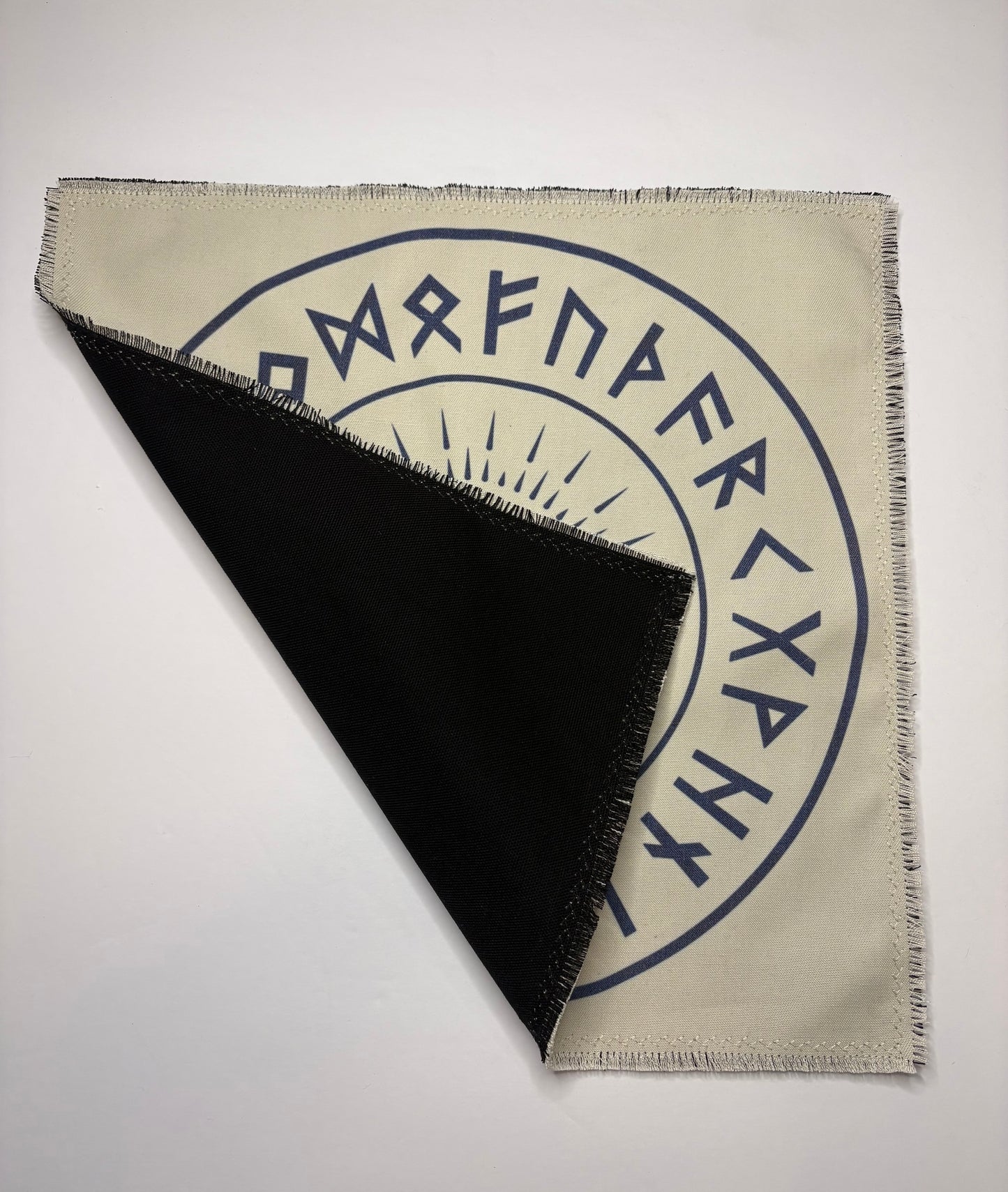 Elemental Rune Casting Mat & Storage Set | Divination Cloth & Large Drawstring Bag