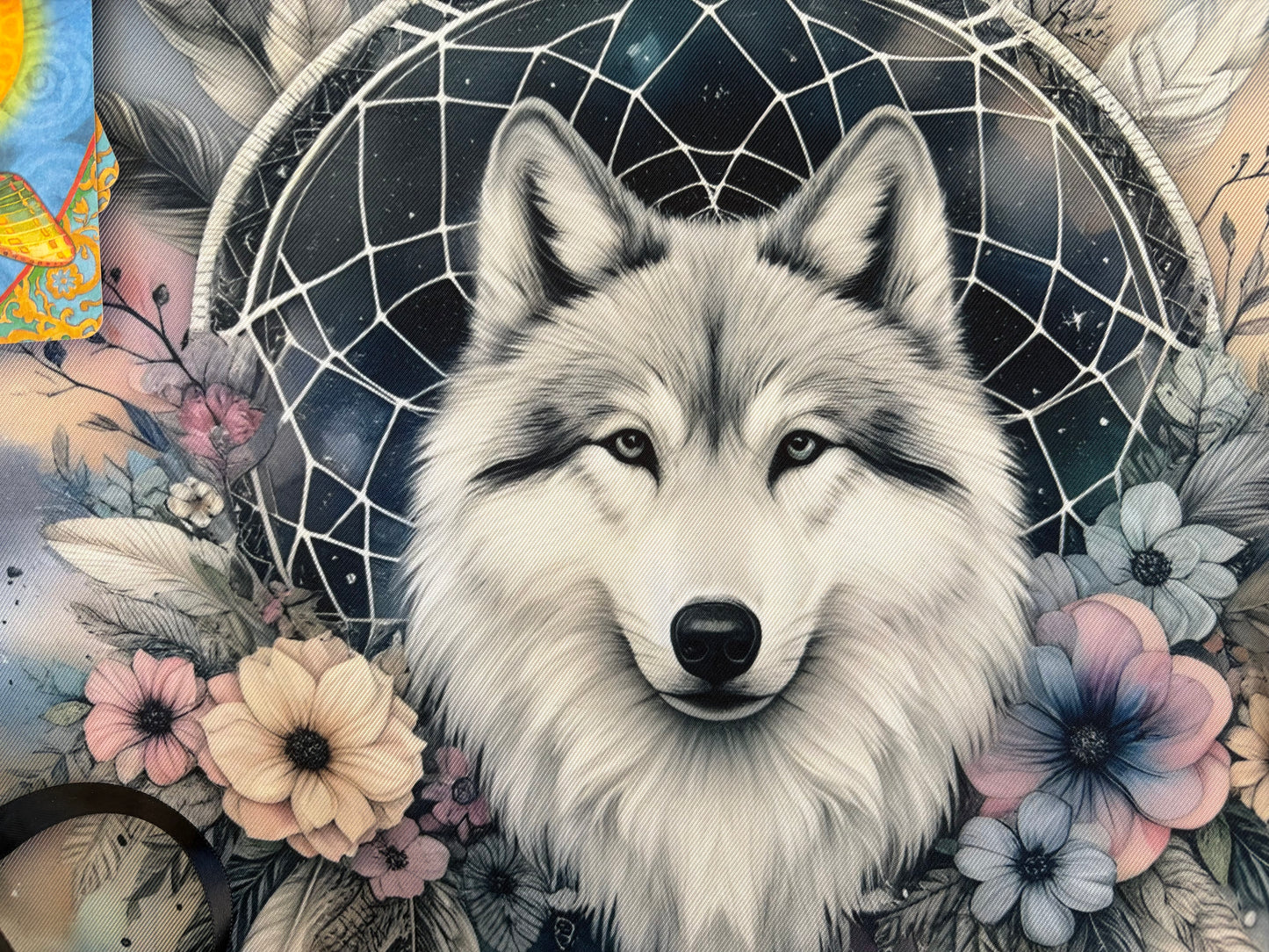 Wolf Dreamcatcher Tarot Deck Wrap – Handmade Tarot & Oracle Reading Mat