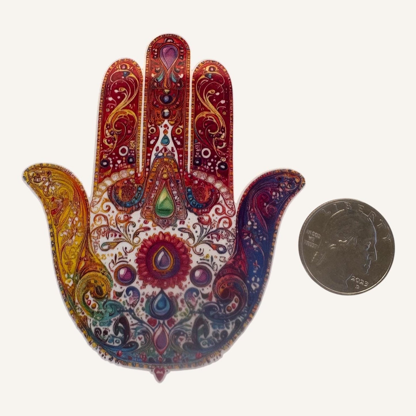 Set of 6 Hamsa Hand Vinyl Stickers
