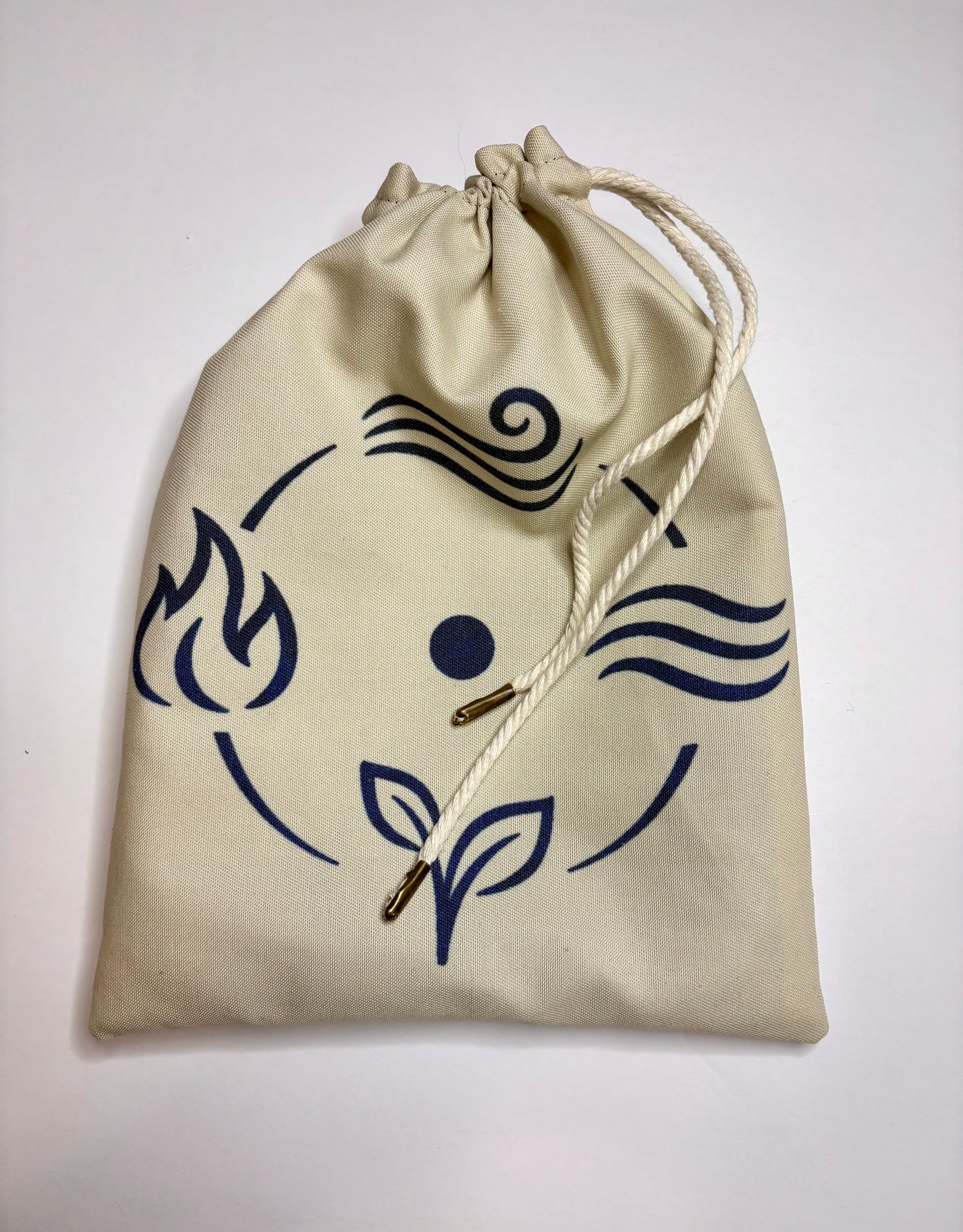 Elemental Rune Casting Mat & Storage Set | Divination Cloth & Large Drawstring Bag