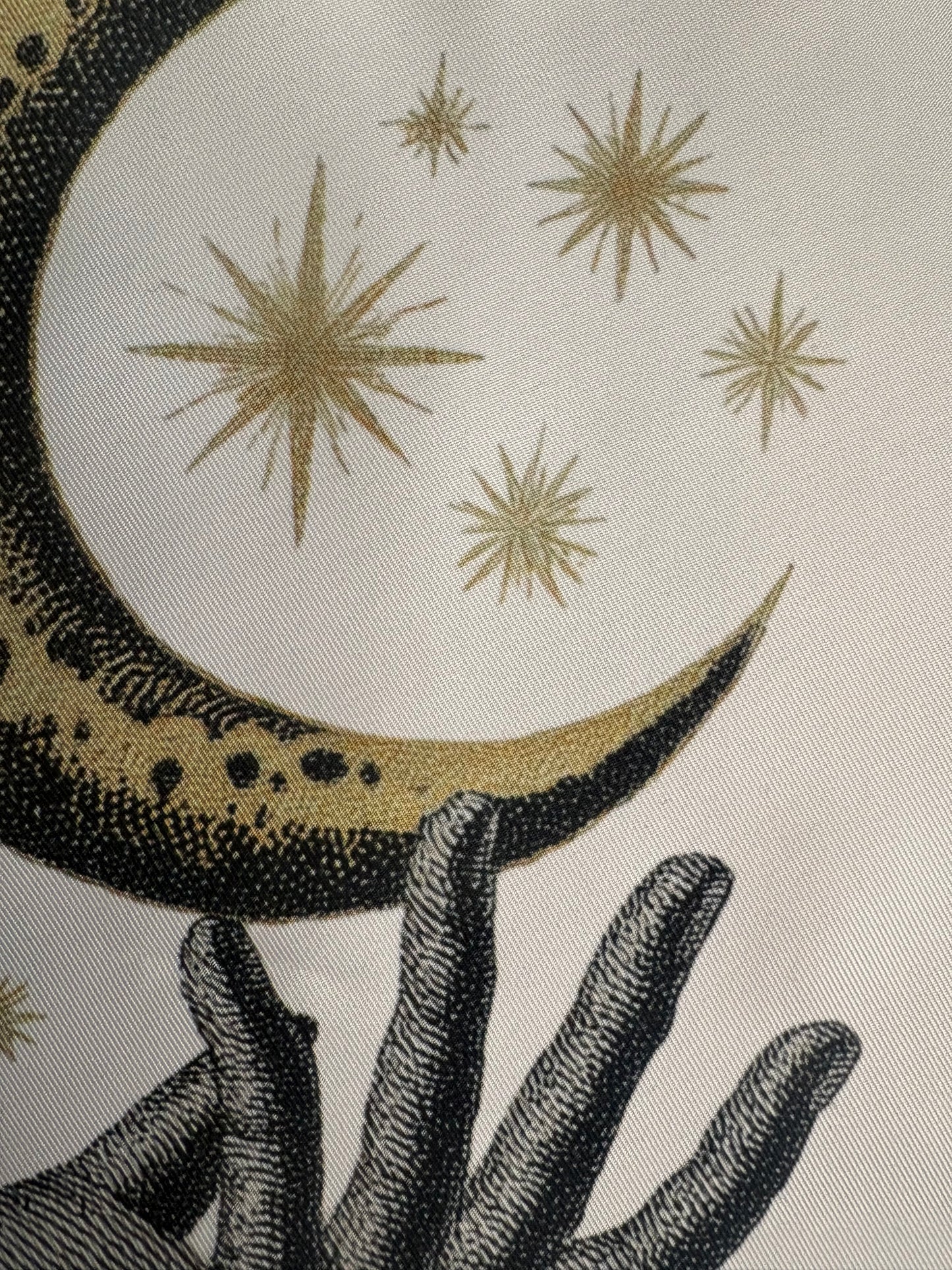 Celestial Hand & Moon Tarot Deck Wrap – Handmade Tarot & Oracle Card Wrap and Reading Cloth