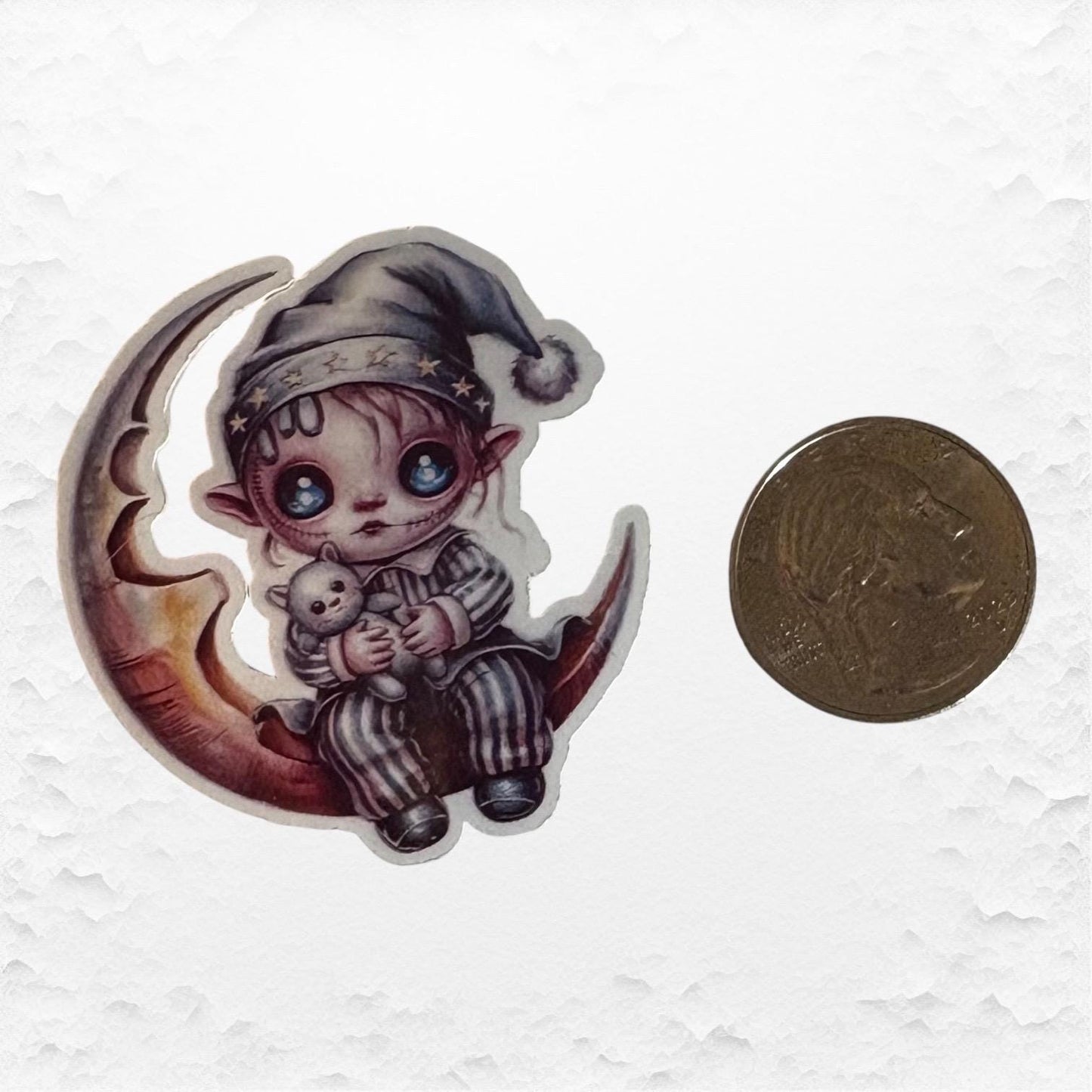 Gothic Bedtime Kids Sticker Set – 15 Glossy Vinyl Stickers