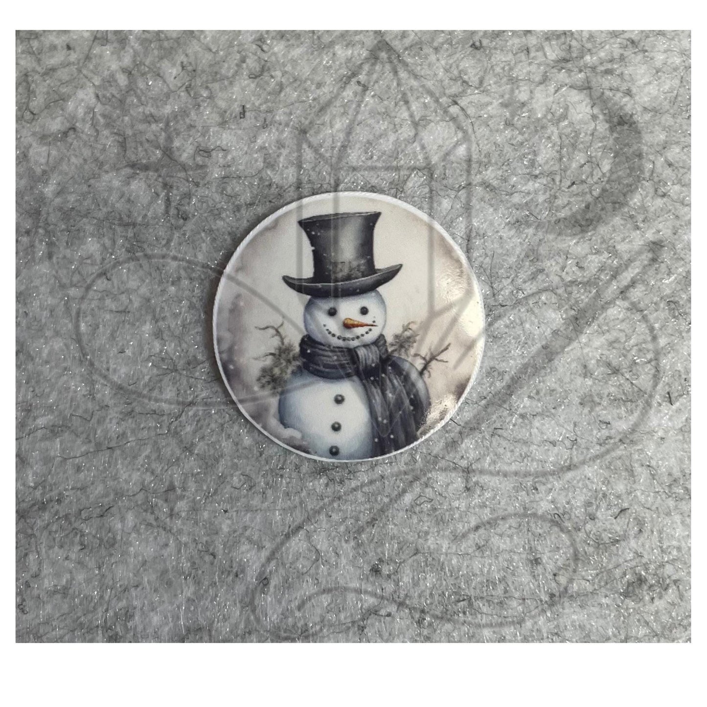 Gothic Christmas Sticker Set – 14 Glossy 1" Round Stickers