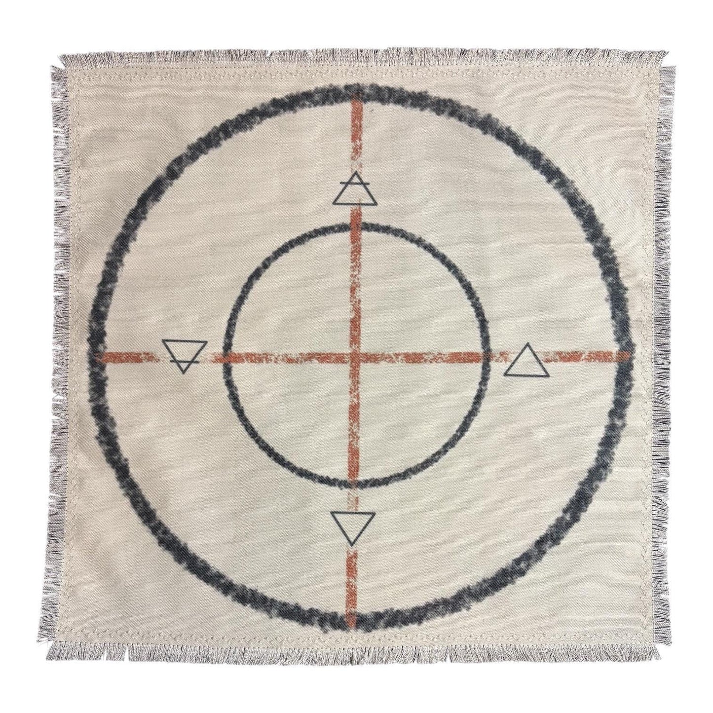 Bone Casting Mat for Divination | Handmade Charm Casting Cloth | Spirit & Ancestor Reading Mat | Ritual Bone Throwing Grid