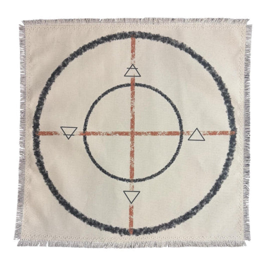 Bone Casting Mat for Divination | Handmade Charm Casting Cloth | Spirit & Ancestor Reading Mat | Ritual Bone Throwing Grid