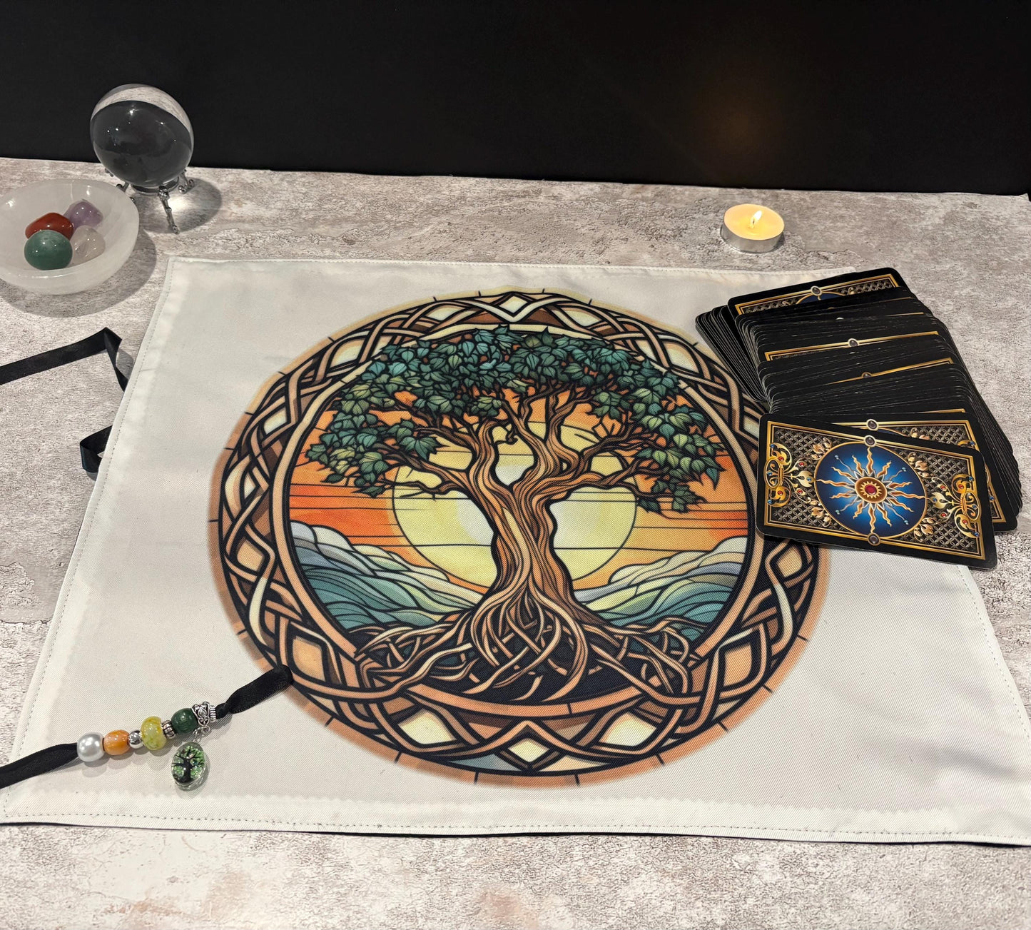 Tree of Life Tarot Deck Wrap & Reading Mat