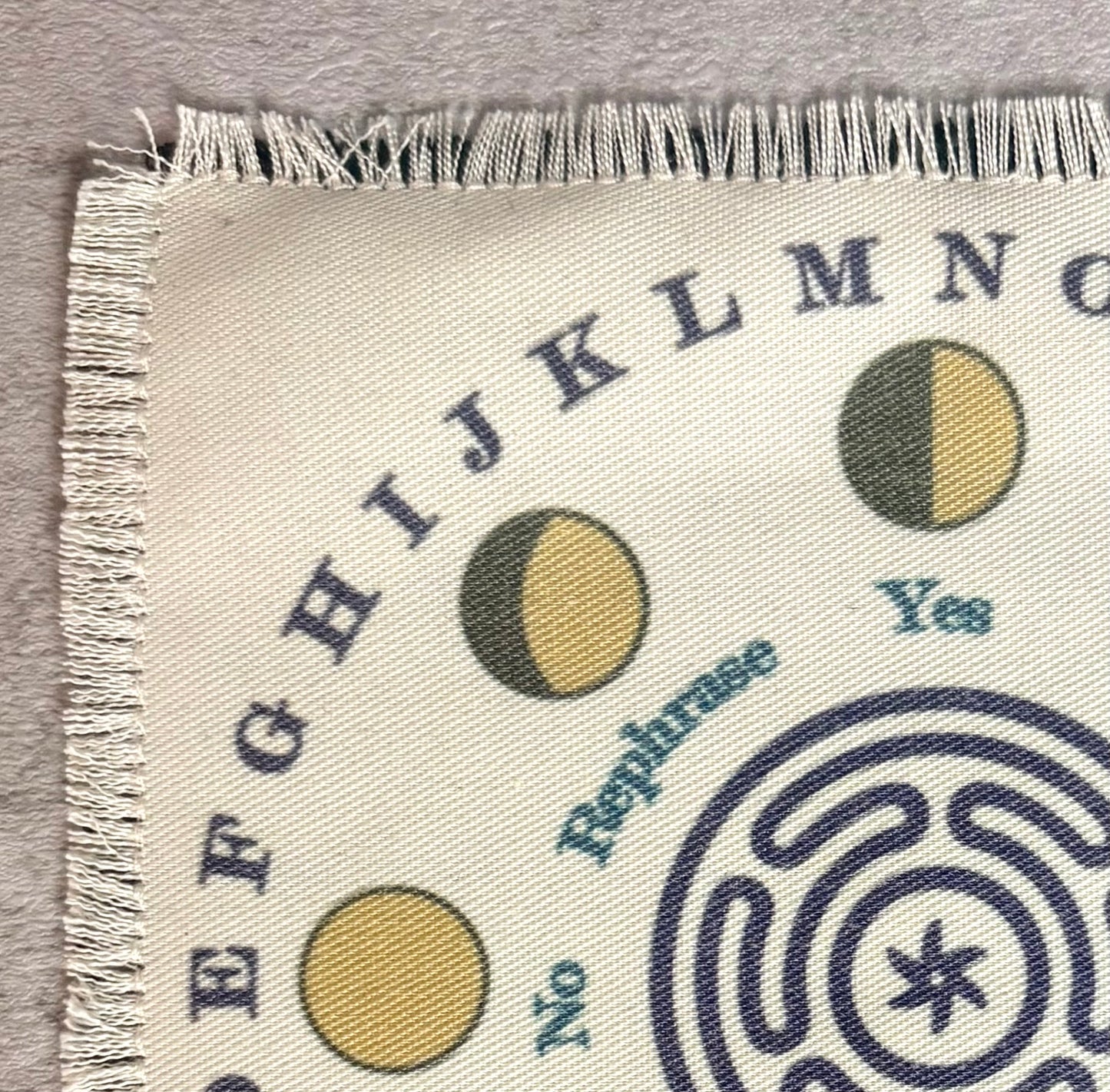 Handmade Pendulum Mat with Hecate’s Wheel Design. Arizona Made Divination Board, Yes No Guidance Tool, Altar Mat for Dowsing