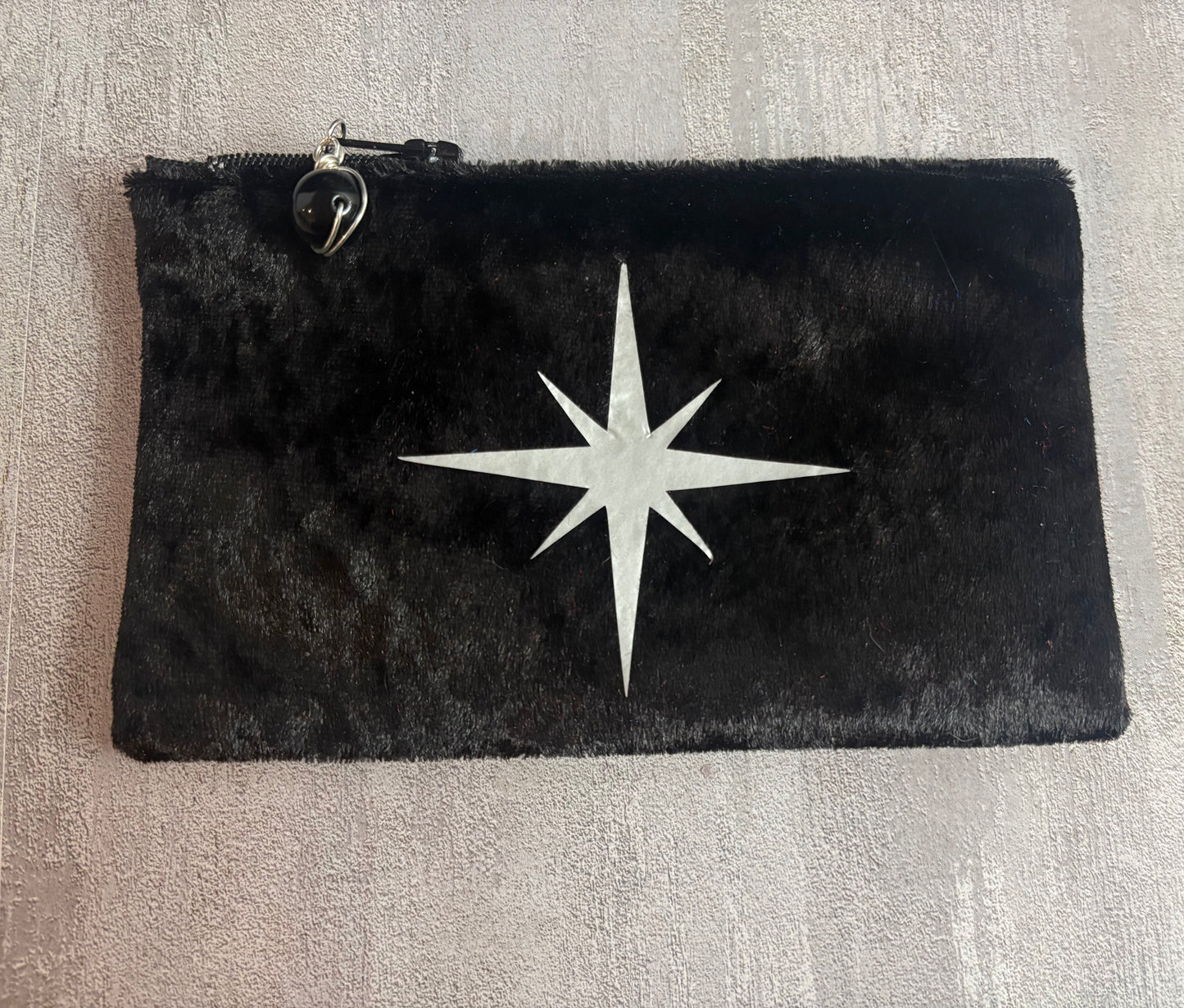 Small Velvet Tarot Pouch with Zipper | Satin Lined Case for Crystals, Charms & Divination Tools | Customizable Mini Storage Bag