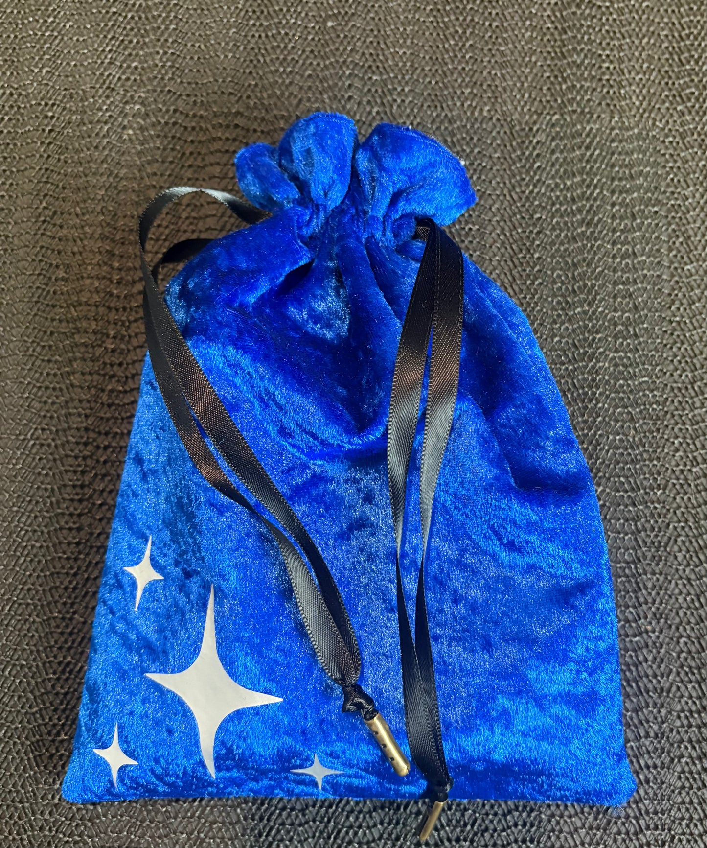 Velvet Tarot Drawstring Bag | Double Ribbon Closure Deck Holder | Custom Spiritual Storage for Cards & Tools