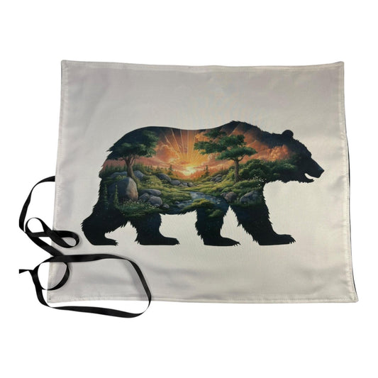 Tarot Deck Wrap – Handmade Wrap & Mat - Bear with Landscape