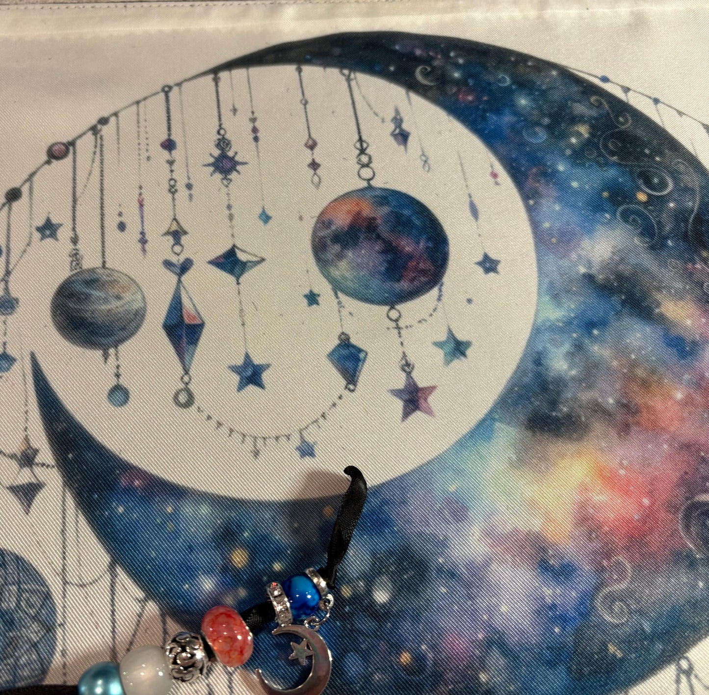 Moon & Crystals Tarot Deck Wrap, Reading Mat
