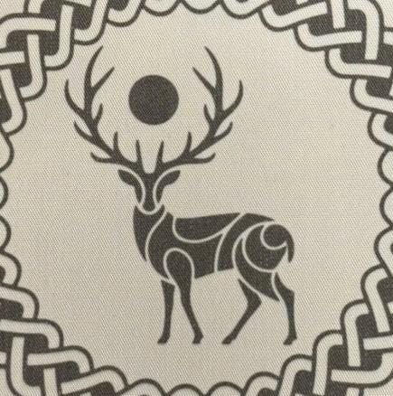 Rune Casting Mat with Elder Futhark and Stag / Handmade Divination & Ritual Altar Cloth for Pagan, Norse and Witchcraft Use