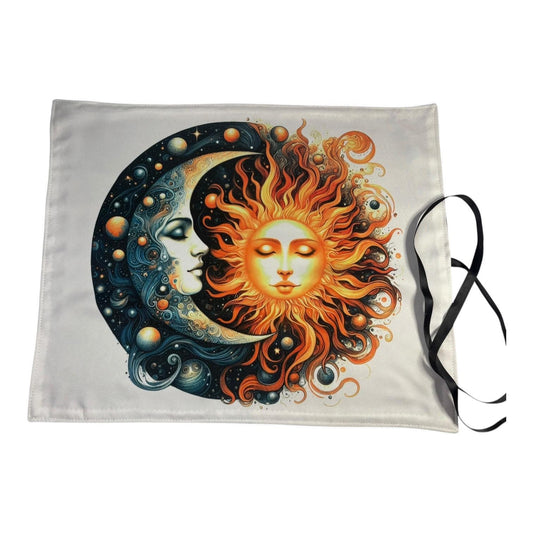 Handmade Sun and Moon Tarot Deck Wrap & Reading Cloth
