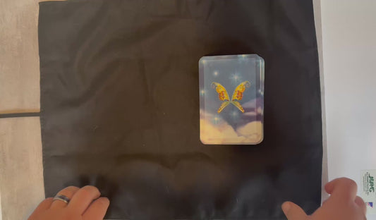 Owl Tarot Deck Wrap – Handmade Tarot Reading Cloth for Oracle Deck Storage and Travel